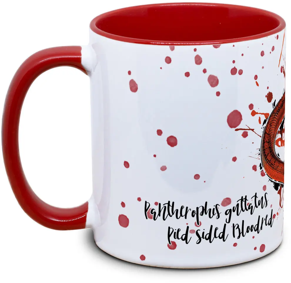 Pantherophis guttatus Pied Sided Bloodred - Tassenkasper