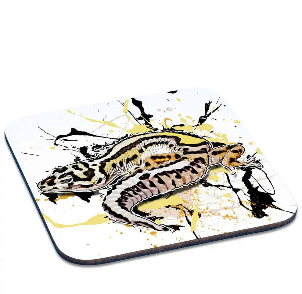 Coaster Eublepharis macularius Boldstripe Bandit - Tassenkasper