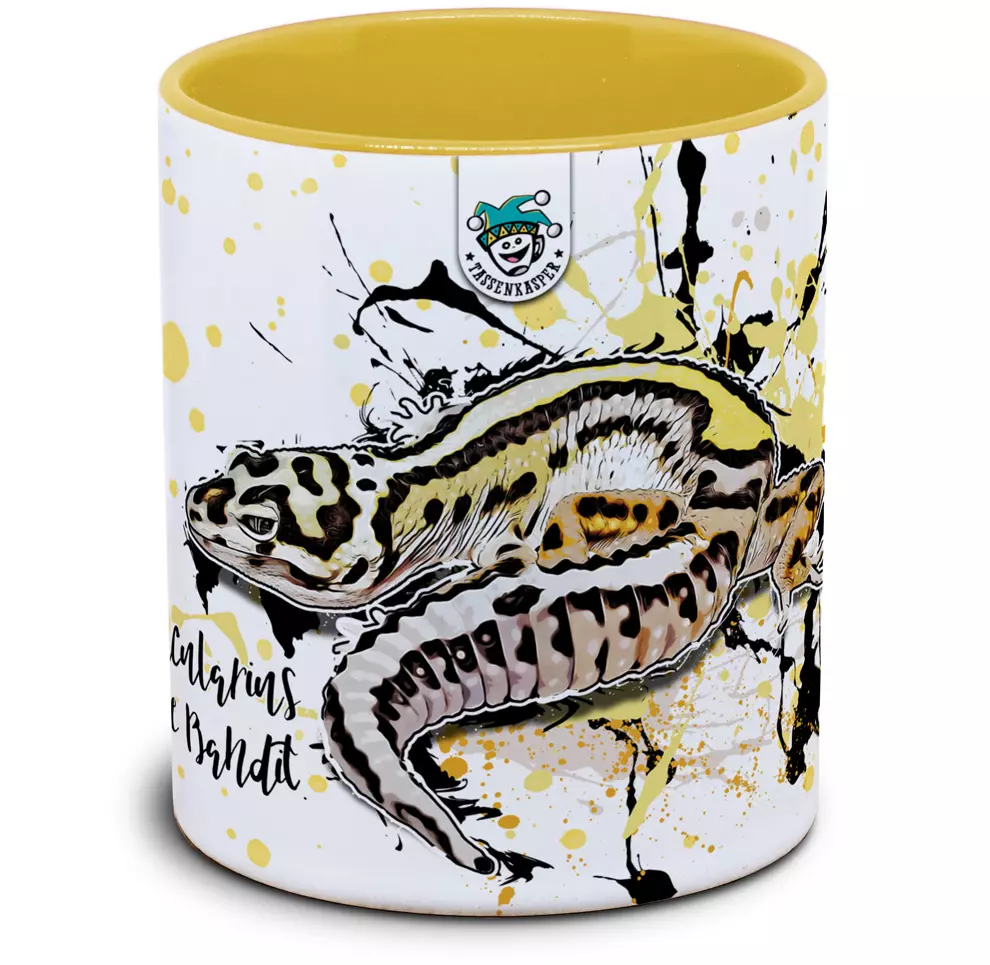 Eublepharis macularius Boldstripe Bandit - Tassenkasper