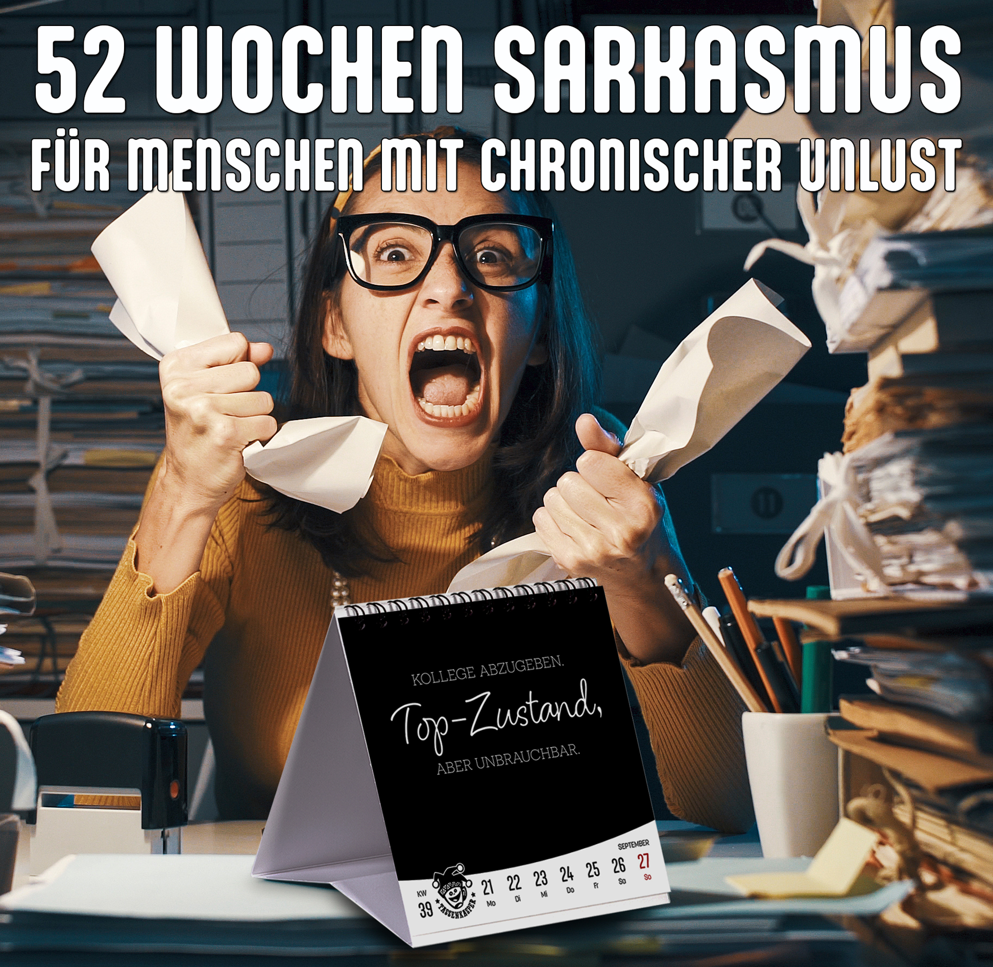 Sarkasmus Tischkalender 2026 - Tassenkasper